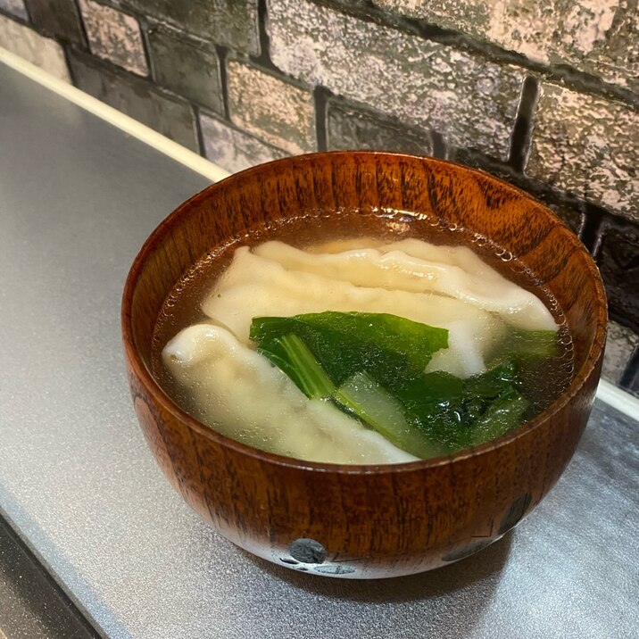 すぐできる★餃子の中華スープ